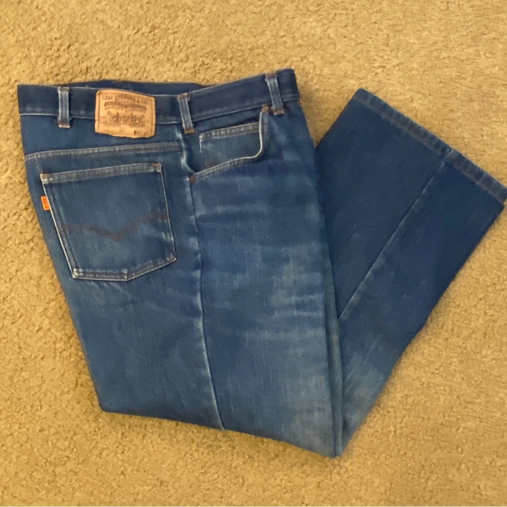 LEVIS Jeans 39103 2517 Orange Tab Denim Men’s 40x32 Fleece Lined Pants USA Vtg
